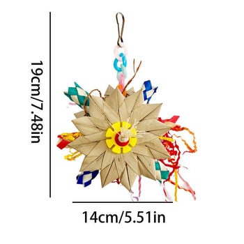 Bird Searching Toy Paparot Rotating Nibble Cage Toy Metal Hook Design Εργαλείο πουλιών για Budgies Lovebirds Cockatiels Parakeets