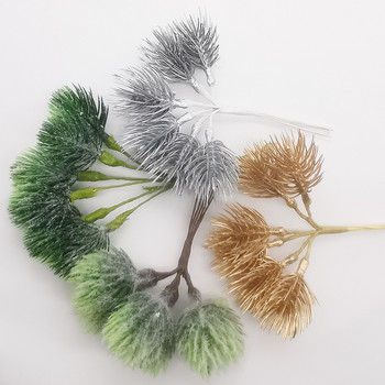 Изкуствено евкалиптово сукулентно растение Направи си сам зимни фалшиви листа Бяло зелено Сватбена декорация на дома Занаятчийско цвете