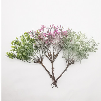 Τεχνητό χυμώδες φυτό ευκάλυπτου DIY Χειμερινά ψεύτικα φύλλα Λευκό Πράσινο Διακόσμηση σπιτιού Γάμου Χειροτεχνία Λουλούδι