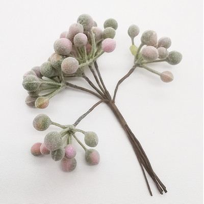 Mākslīgais eikalipta sulīgs augs DIY ziemas viltus lapas baltas zaļas kāzu mājas dekorācijas amatniecības zieds