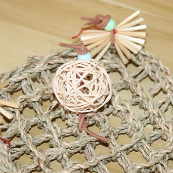 Parrot Rope Net Φυσικό Δίχτυ για Παιχνίδια Πουλιών Κούνια για Αναρρίχηση και Παιχνίδι Ανθεκτικό Safe For Lovebird Cockatiel Budgie Supply