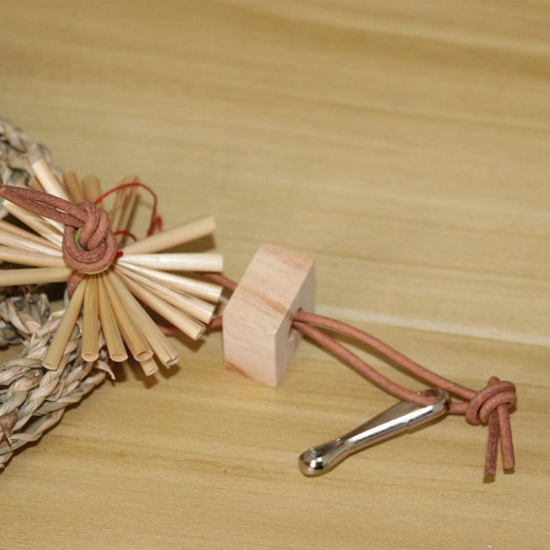 Papagaiļu virvju tīkls Dabīgs putnu rotaļlietas šūpošanās tīkls barības meklēšanai kāpšanai un spēlēšanai. Izturīgs seifs Lovebird Cockatiel Budgie Supply