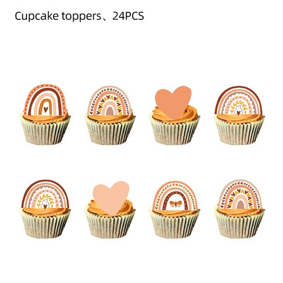 Boho Sun dzimšanas dienas svinību galda piederumi Dekorācijas papīra šķīvju glāze Salvete Reklāmkarogs Sunshine The Sun Baby Shower ballīšu dekorēšanas piederumi