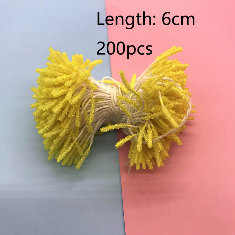 200 gab. Mākslīgo ziedu putekšņlapa ķiršu ogas DIY Ziemassvētku vainags kāzu ballīte Mājas dāvanu kastītes dekorācijas aksesuārs