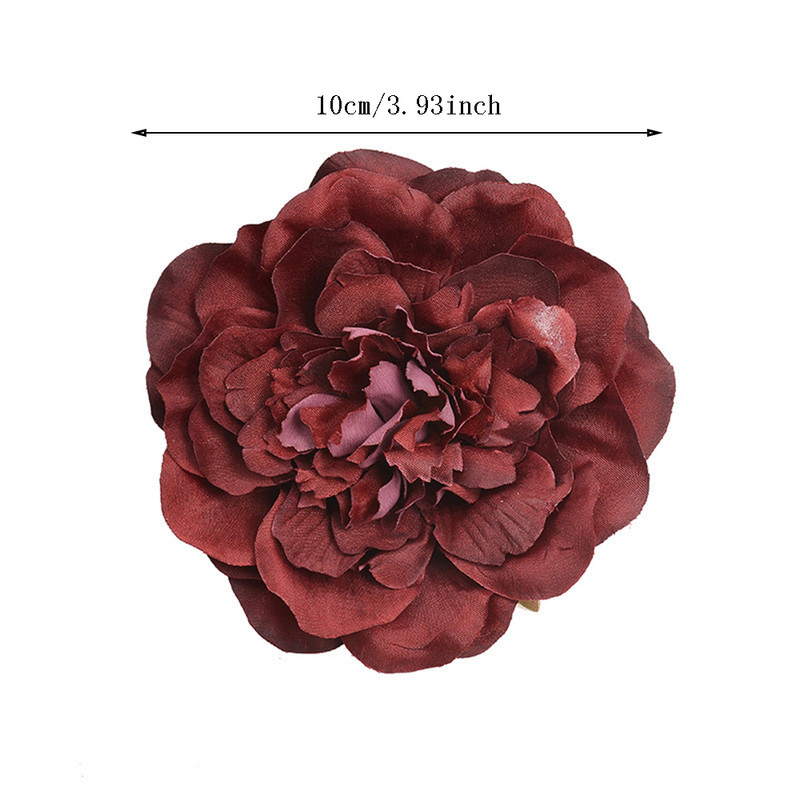 5Gb Augstas kvalitātes 10cm zīda peonijas galva kāzu līgavu aksesuāri DIY dāvanu kastītes ballīte Mājas Ziemassvētku dekors Mākslīgais zieds