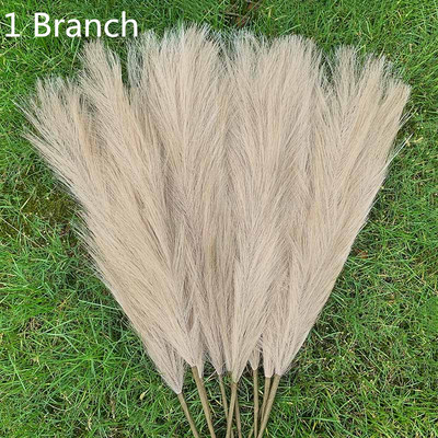 1 gab. 98cm mākslīgās pampas, kaltētas niedres mākslīgie ziedi mājas istabai, vāzes rotājumi, kāzu dzimšanas dienas ballītes dekori viltoti augi