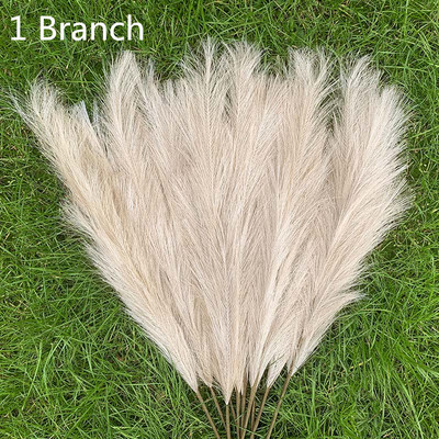 1 gab. 98cm mākslīgās pampas, kaltētas niedres mākslīgie ziedi mājas istabai, vāzes rotājumi, kāzu dzimšanas dienas ballītes dekori viltoti augi