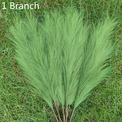 1 gab. 98cm mākslīgās pampas, kaltētas niedres mākslīgie ziedi mājas istabai, vāzes rotājumi, kāzu dzimšanas dienas ballītes dekori viltoti augi