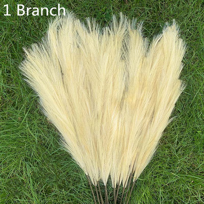 1 gab. 98cm mākslīgās pampas, kaltētas niedres mākslīgie ziedi mājas istabai, vāzes rotājumi, kāzu dzimšanas dienas ballītes dekori viltoti augi