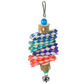 Papagaiļa košļājamā rotaļlieta putnu būru piederumi.