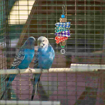 Παπαγάλος Chew Παιχνίδι Πουλιά Κλουβί Αξεσουάρ Κούνια παπαγάλου Κρεμαστά παιχνίδια μασήματος κοκατίλ