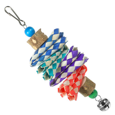 Papagaiļa košļājamā rotaļlieta putnu būru piederumi.