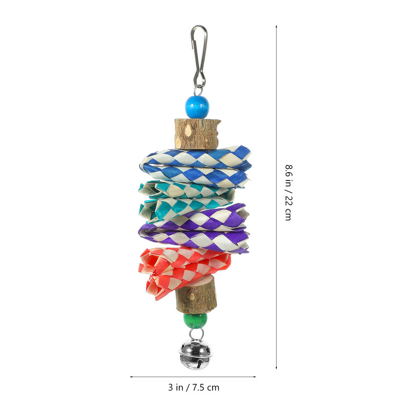 Papagaiļa košļājamā rotaļlieta putnu būru piederumi.