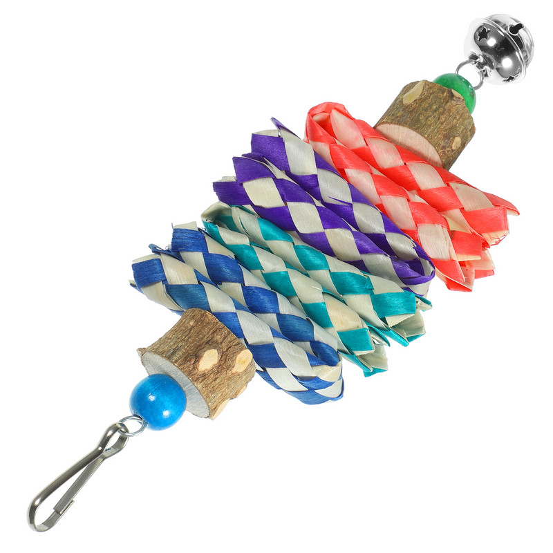 Papagaiļa košļājamā rotaļlieta putnu būru piederumi.