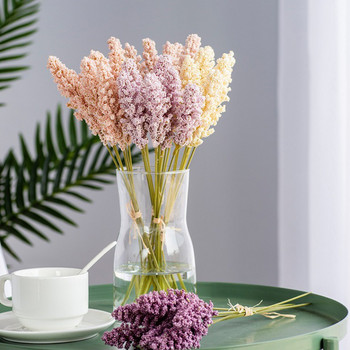 6 τμχ Αφρός μούρο Spike Τεχνητά λουλούδια Λεβάντα Γαμήλια ανθοδέσμη Βάζα Για Διακόσμηση Τραπεζιού Δωματίου σπιτιού Ψεύτικο φυτό