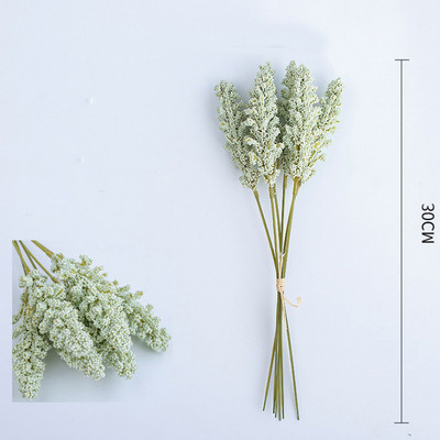 6Gb putu ogu smaile mākslīgie ziedi lavandas kāzu pušķu vāzes mājas istabas galda dekorēšanai viltots augs