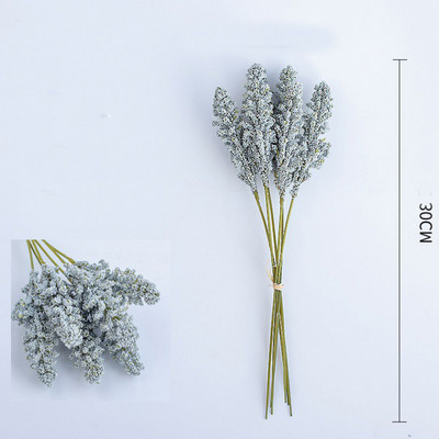 6Gb putu ogu smaile mākslīgie ziedi lavandas kāzu pušķu vāzes mājas istabas galda dekorēšanai viltots augs