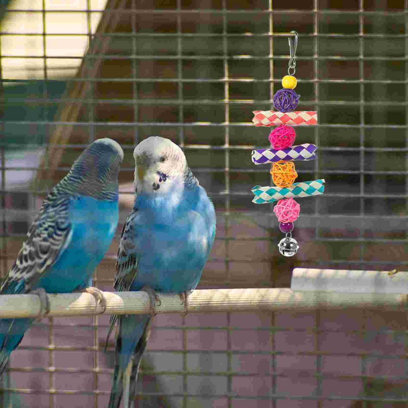 Papagaiļu košļājama rotaļlieta putnu būris nokošana papagailis mājdzīvnieku aksesuārs papagaiļi raust karājas
