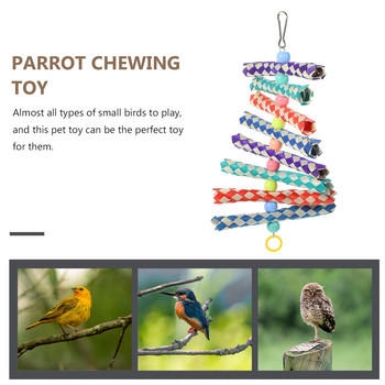 Играчка за дъвчене на папагал, търсене на храна, окачване, аксесоари за клетка за папагал, ухапване от птица, дъвчене, забавно