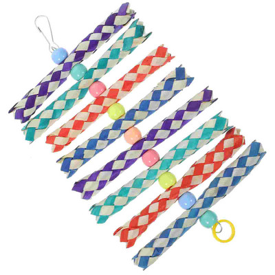 Papagaiļa košļājamā rotaļlieta Barības meklēšana Piekarināma papagailis būris Piederumi Mājputnu kodums Košļāšana Smieklīgi