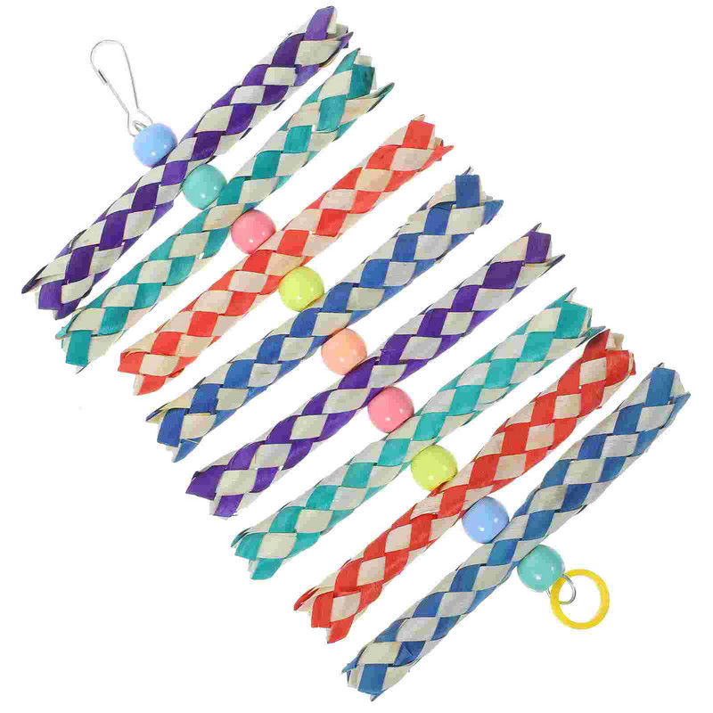 Papagaiļa košļājamā rotaļlieta Barības meklēšana Piekarināma papagailis būris Piederumi Mājputnu kodums Košļāšana Smieklīgi