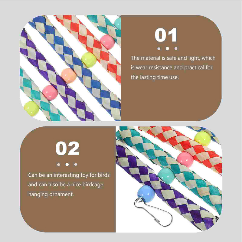 Papagaiļa košļājamā rotaļlieta Barības meklēšana Piekarināma papagailis būris Piederumi Mājputnu kodums Košļāšana Smieklīgi