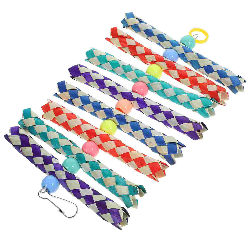 Papagaiļa košļājamā rotaļlieta Barības meklēšana Piekarināma papagailis būris Piederumi Mājputnu kodums Košļāšana Smieklīgi