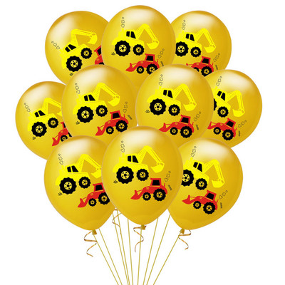 6gab Celtniecības motīvs Dzimšanas dienu ballītes Vienreizlietojamie trauki zēniem Dzimšanas dienas noformējums Karikatūra Auto ballītes Baloni Šķīvji