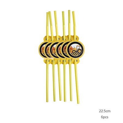 6gab Celtniecības motīvs Dzimšanas dienu ballītes Vienreizlietojamie trauki zēniem Dzimšanas dienas noformējums Karikatūra Auto ballītes Baloni Šķīvji