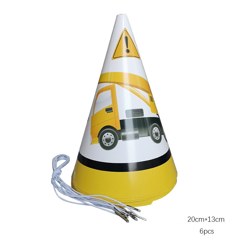 6gab Celtniecības motīvs Dzimšanas dienu ballītes Vienreizlietojamie trauki zēniem Dzimšanas dienas noformējums Karikatūra Auto ballītes Baloni Šķīvji