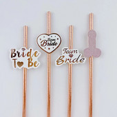Επιτραπέζια σκεύη για πάρτι Bachelorette Καλαμάκια μιας χρήσης Πιάτο δείπνου πέους Bride To Be Wedding Cheeky Bridal Shower Party Decor