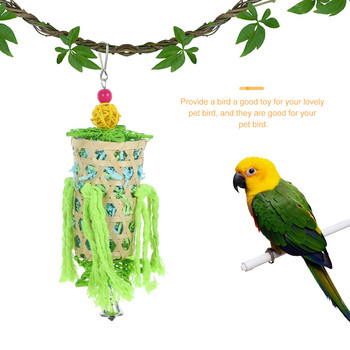 Love Birds Cage Toy Birdcage Висяща играчка Папагал хапещ играчка Плетена играчка за папагал Висяща играчка Играчка за птици