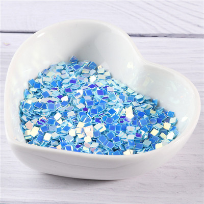 10 g/iepakojumā jauktas krāsas 2 mm kvadrātveida forma, vaļīgi fliteri Pailletes nagu mākslas manikīra materiāls, kāzu dekorācijas konfeti amatniecība