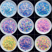 2000gab/partija 2*6mm izliektas mēness vizuļu paletes nagu mākslas manikīram, kāzu dekoru konfeti, slime diy aksesuāri