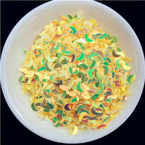 2000gab/partija 2*6mm izliektas mēness vizuļu paletes nagu mākslas manikīram, kāzu dekoru konfeti, slime diy aksesuāri