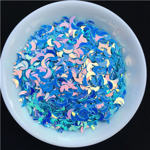 2000gab/partija 2*6mm izliektas mēness vizuļu paletes nagu mākslas manikīram, kāzu dekoru konfeti, slime diy aksesuāri