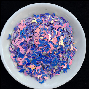 2000gab/partija 2*6mm izliektas mēness vizuļu paletes nagu mākslas manikīram, kāzu dekoru konfeti, slime diy aksesuāri