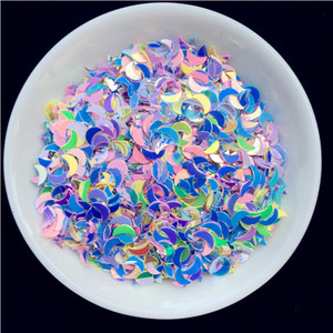 2000gab/partija 2*6mm izliektas mēness vizuļu paletes nagu mākslas manikīram, kāzu dekoru konfeti, slime diy aksesuāri