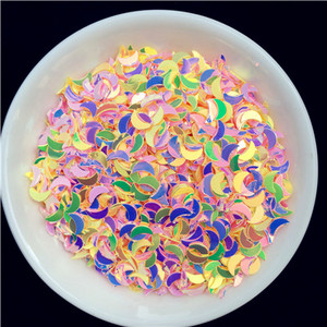 2000gab/partija 2*6mm izliektas mēness vizuļu paletes nagu mākslas manikīram, kāzu dekoru konfeti, slime diy aksesuāri