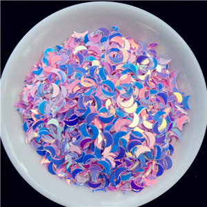 2000gab/partija 2*6mm izliektas mēness vizuļu paletes nagu mākslas manikīram, kāzu dekoru konfeti, slime diy aksesuāri