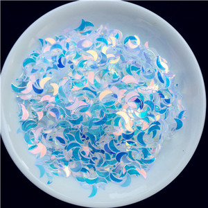 2000gab/partija 2*6mm izliektas mēness vizuļu paletes nagu mākslas manikīram, kāzu dekoru konfeti, slime diy aksesuāri