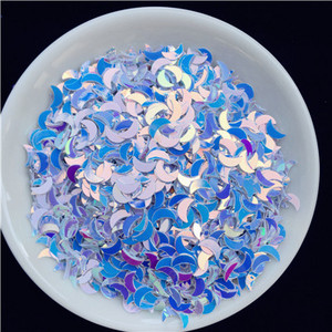 2000gab/partija 2*6mm izliektas mēness vizuļu paletes nagu mākslas manikīram, kāzu dekoru konfeti, slime diy aksesuāri