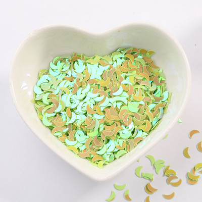 2000gab/partija 2*6mm izliektas mēness vizuļu paletes nagu mākslas manikīram, kāzu dekoru konfeti, slime diy aksesuāri