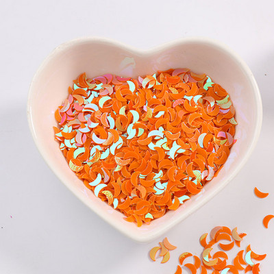 2000gab/partija 2*6mm izliektas mēness vizuļu paletes nagu mākslas manikīram, kāzu dekoru konfeti, slime diy aksesuāri