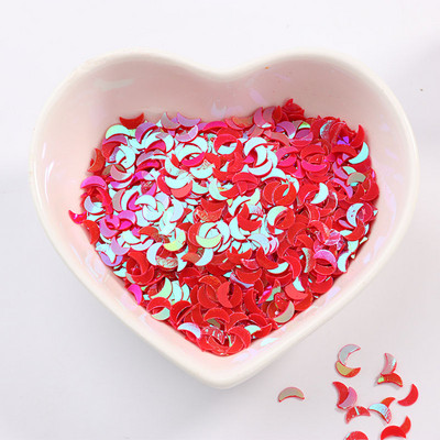 2000gab/partija 2*6mm izliektas mēness vizuļu paletes nagu mākslas manikīram, kāzu dekoru konfeti, slime diy aksesuāri