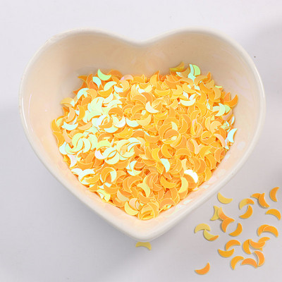 2000gab/partija 2*6mm izliektas mēness vizuļu paletes nagu mākslas manikīram, kāzu dekoru konfeti, slime diy aksesuāri