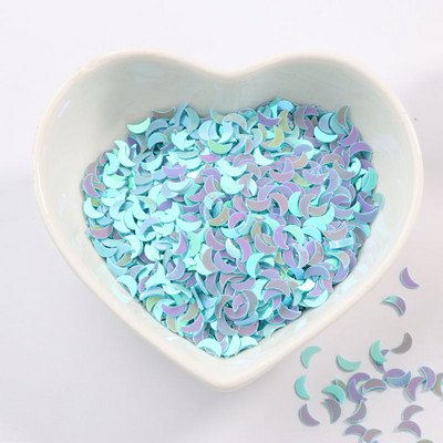 2000gab/partija 2*6mm izliektas mēness vizuļu paletes nagu mākslas manikīram, kāzu dekoru konfeti, slime diy aksesuāri