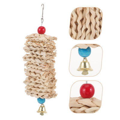 Papagaiļa košļājamās rotaļlietas drošība Smieklīgs putns, piekārts papagailis, mājdzīvnieks, košļājams, pret kodumiem izturīgs būris