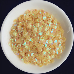 1200 gab./partija 4 mm caurspīdīga kauss, apaļa, vaļīga flitera Pailletes šūšana uz auduma, kāzu amatniecība, sieviešu apģērbi, aksesuāri