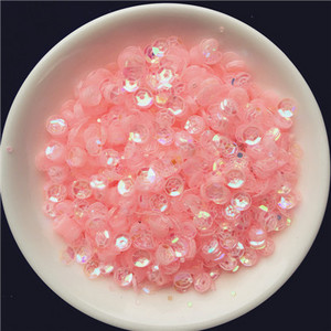 1200 gab./partija 4 mm caurspīdīga kauss, apaļa, vaļīga flitera Pailletes šūšana uz auduma, kāzu amatniecība, sieviešu apģērbi, aksesuāri